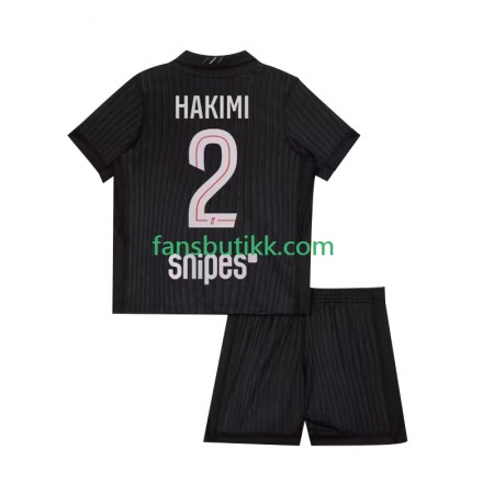 Fotballdrakt Paris Saint-Germain Achraf Hakimi 2 Barn Fjerde 2025-2026 Kortermet
